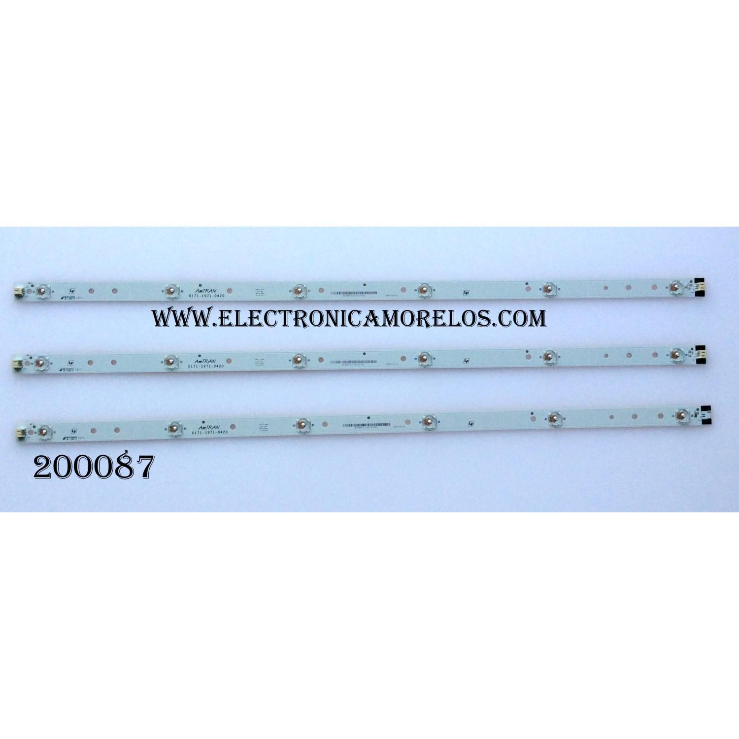 KIT DE LED PARA TV / JVC / 0171-1971-0420 / HV365WX2-200 / MODELO EM37T	